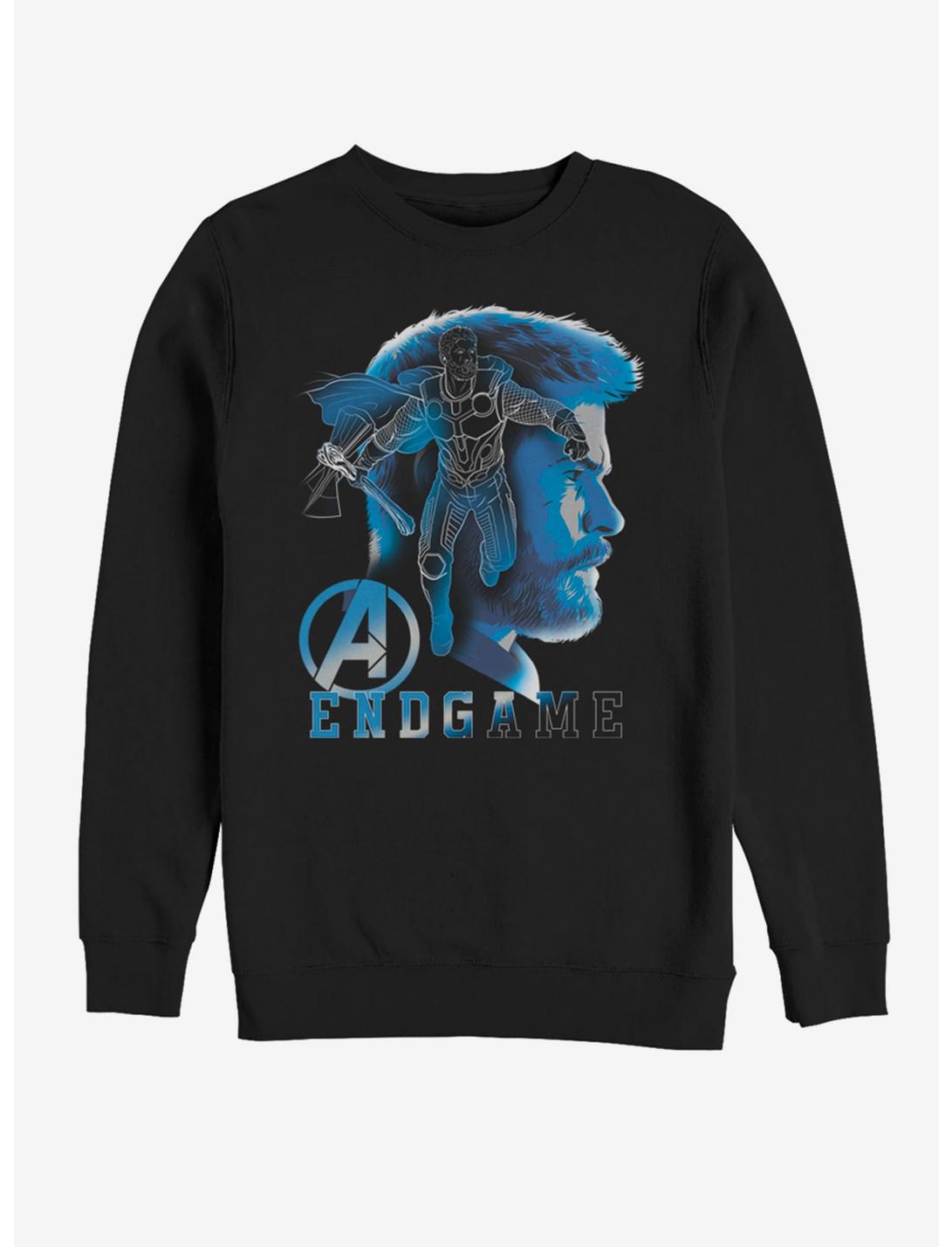 Marvel Avengers: Endgame Thor Endgame Silhouette Sweatshirt, BLACK, hi-res