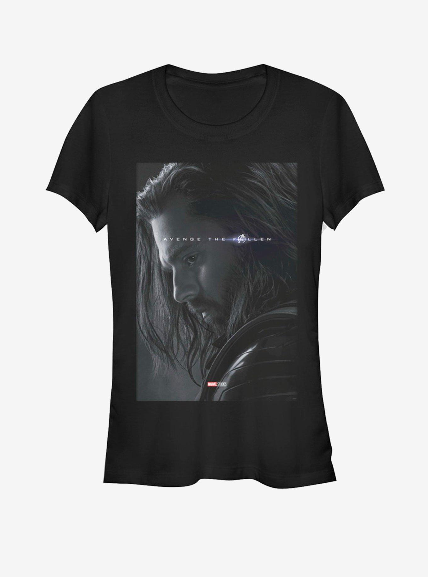 Marvel Avengers: Endgame Avenge Bucky Girls T-Shirt, BLACK, hi-res