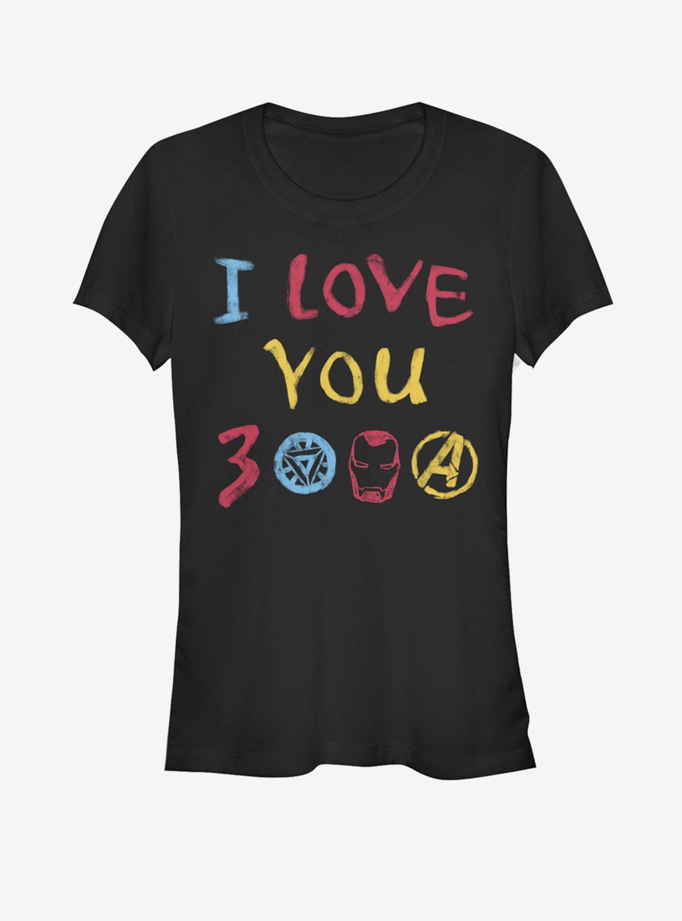 Marvel Avengers: Endgame Love Hand Drawn Girls T-Shirt