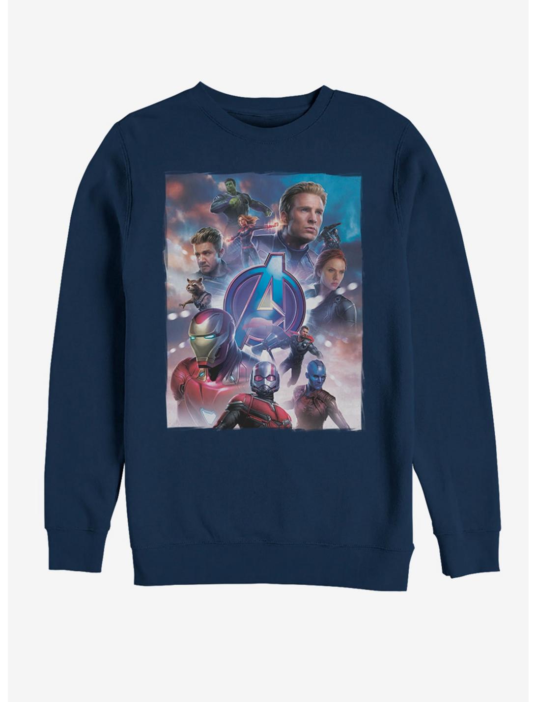 Marvel Avengers: Endgame Basic Poster Sweatshirt, NAVY, hi-res