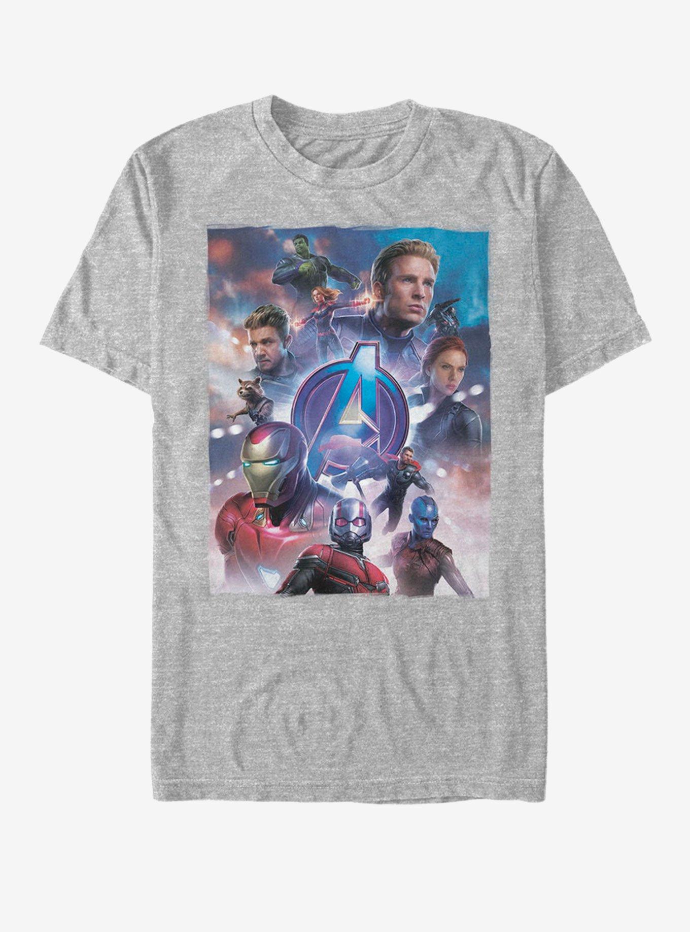 Marvel Avengers: Endgame Basic Poster T-Shirt, ATH HTR, hi-res