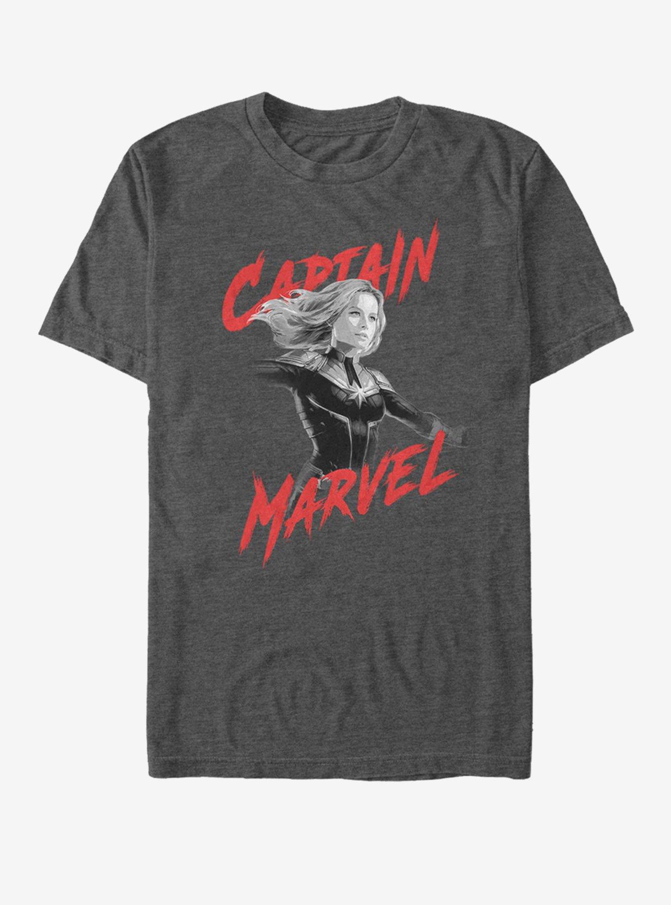 Marvel Avengers: Endgame High Contrast Captain Marvel T-Shirt, , hi-res