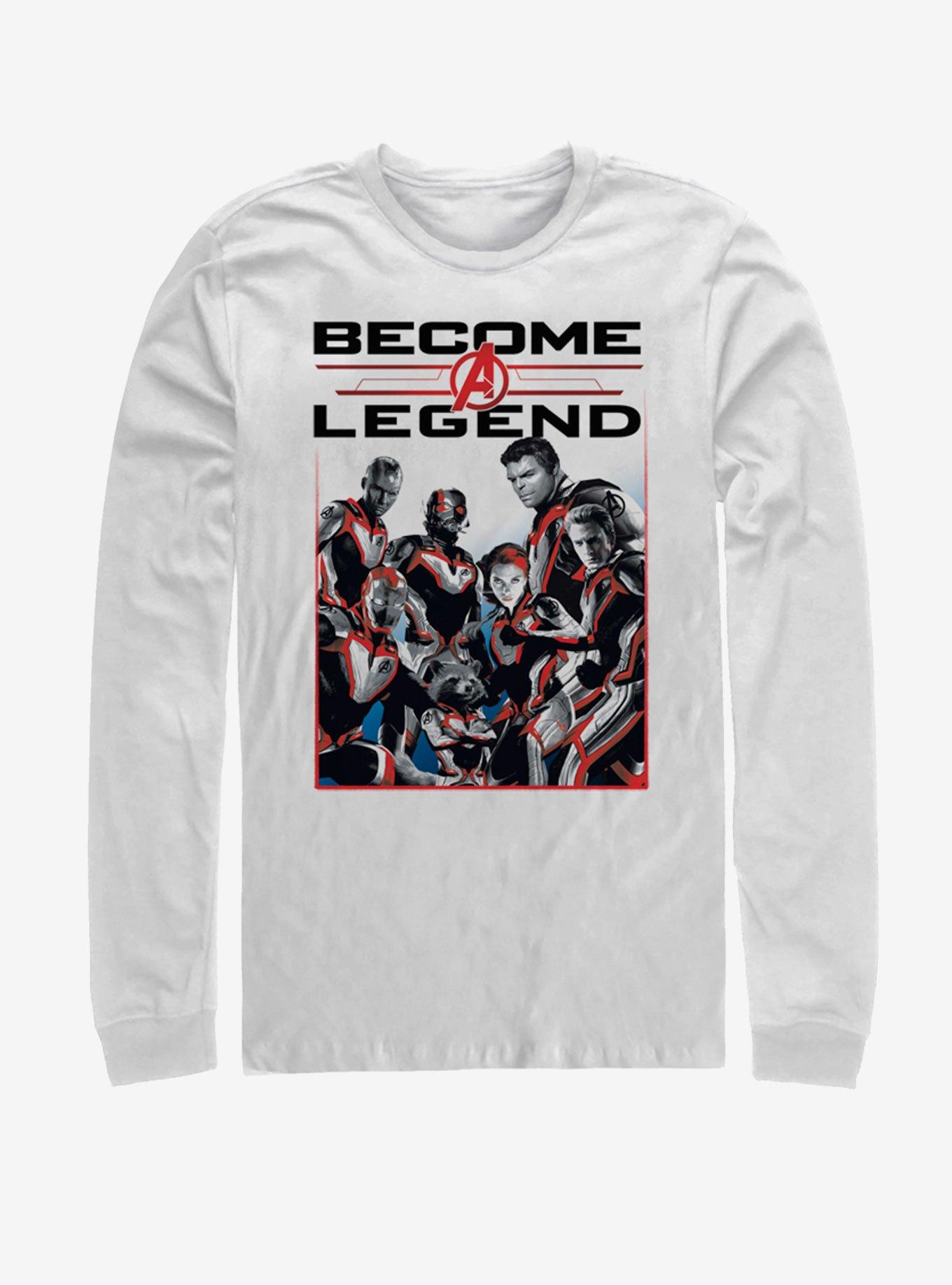 Marvel Avengers: Endgame Legendary Group Long-Sleeve T-Shirt, WHITE, hi-res