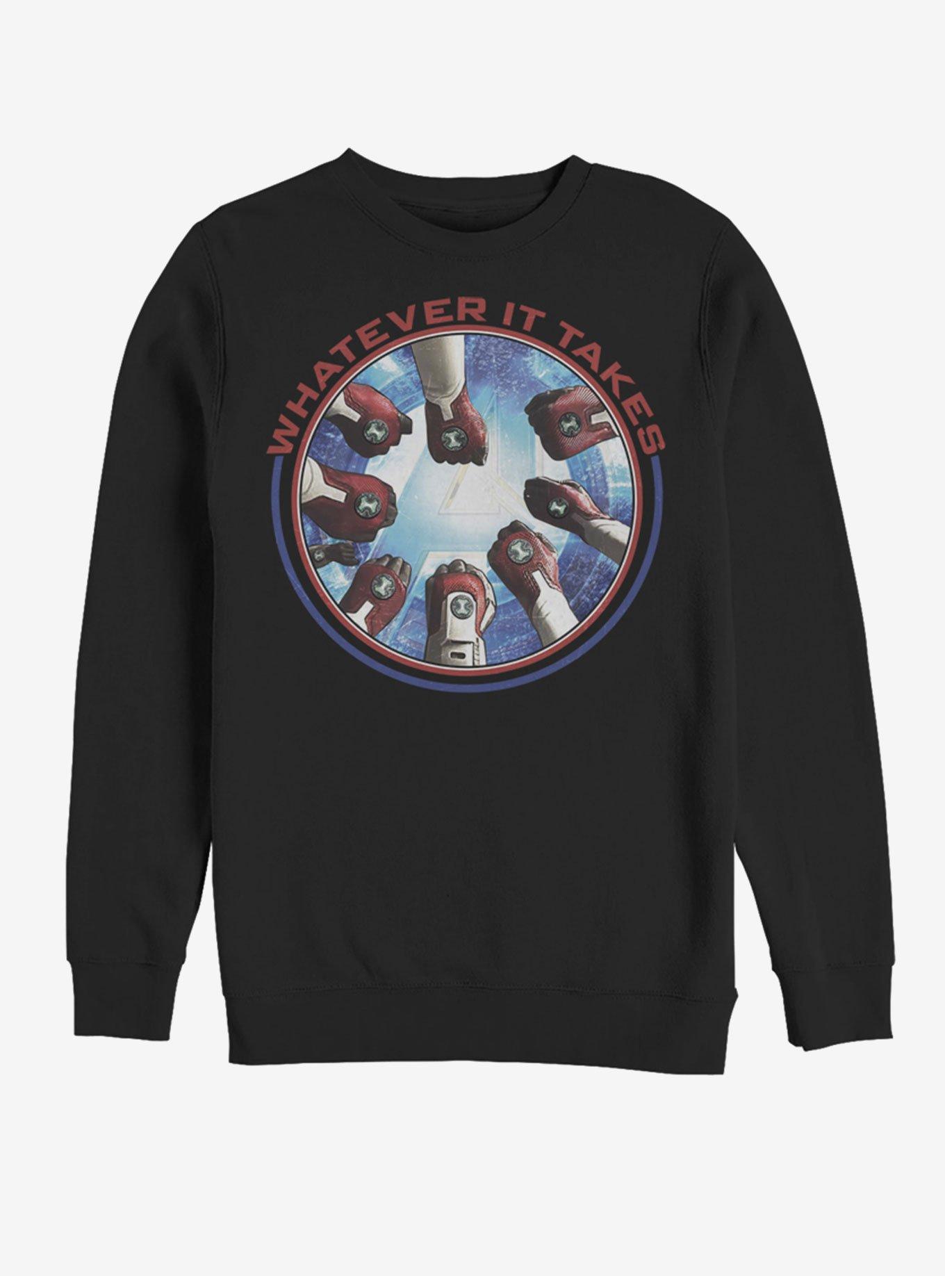 Marvel Avengers: Endgame Avengers Hands Sweatshirt, BLACK, hi-res