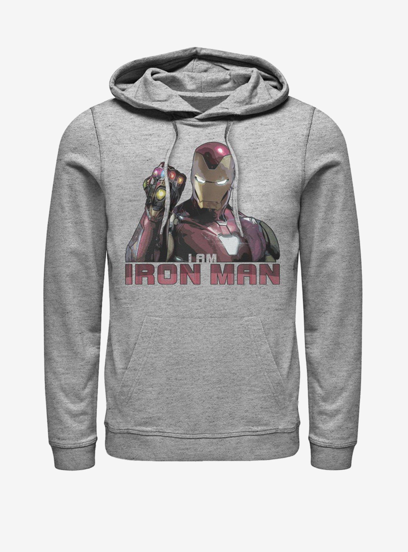 Marvel Avengers: Endgame Iron Man Stones Hoodie, ATH HTR, hi-res