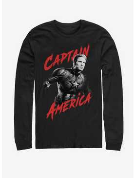 Marvel Avengers: Endgame High Contrast America Long-Sleeve T-Shirt, , hi-res