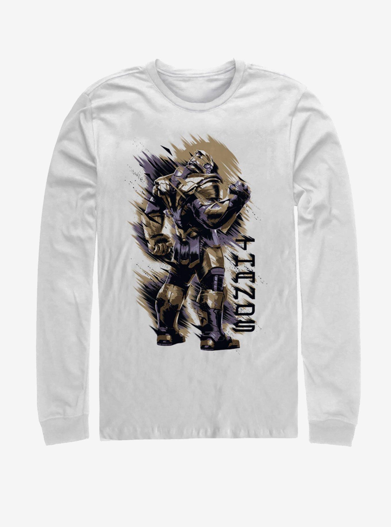 Marvel Avengers: Endgame Thanos Shoulder Long-Sleeve T-Shirt, , hi-res