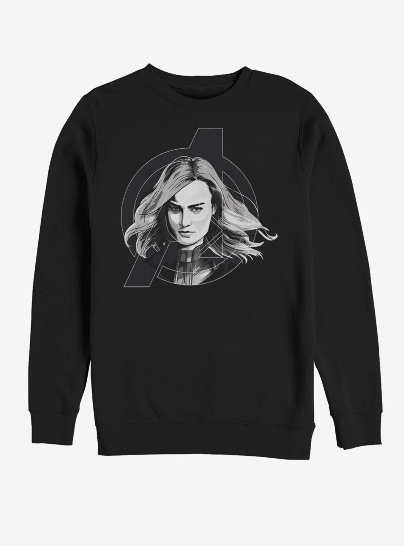 Marvel Avengers: Endgame Black and White Sweatshirt, BLACK, hi-res