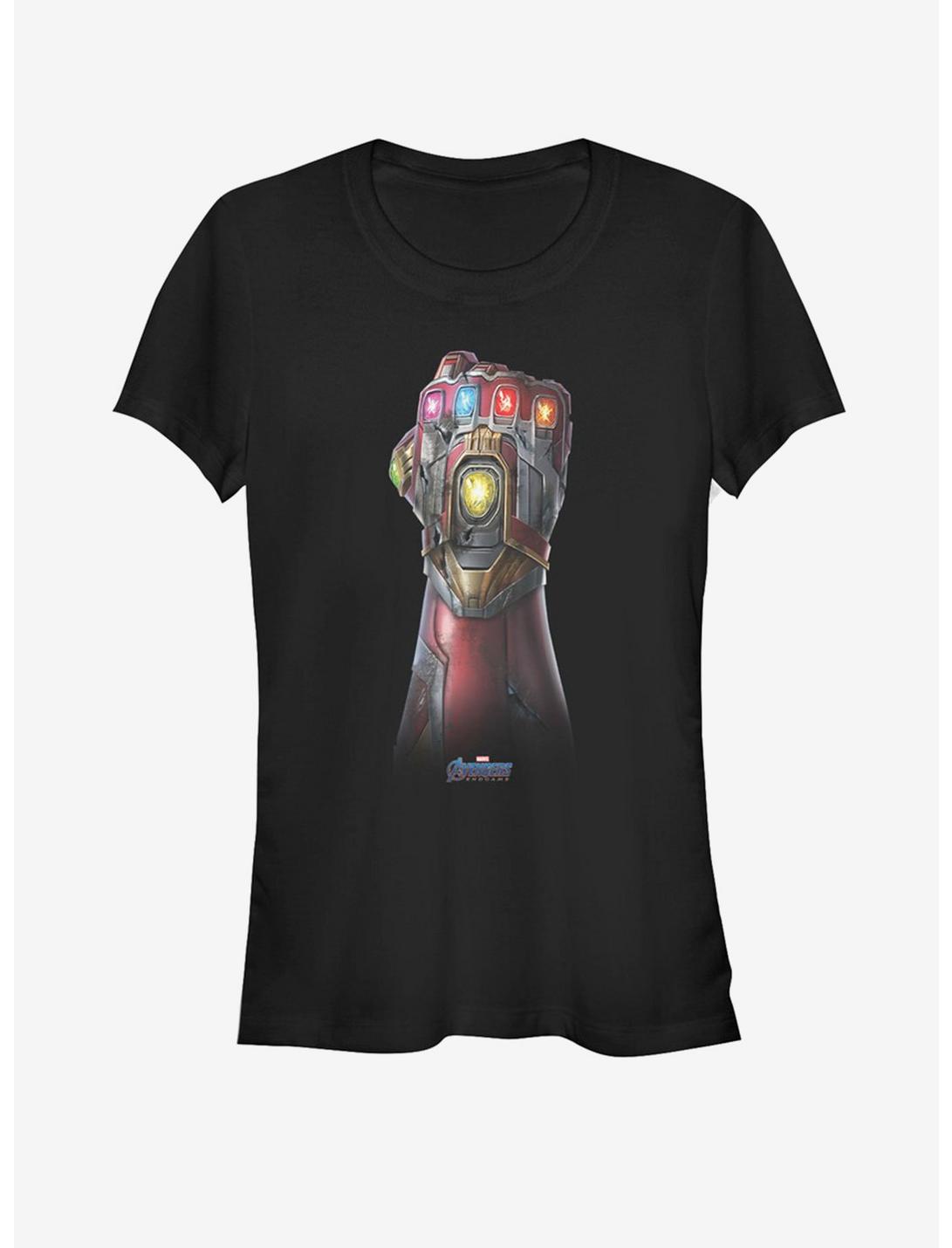 Marvel Avengers: Endgame Iron Man Gauntlet Girls T-Shirt, BLACK, hi-res