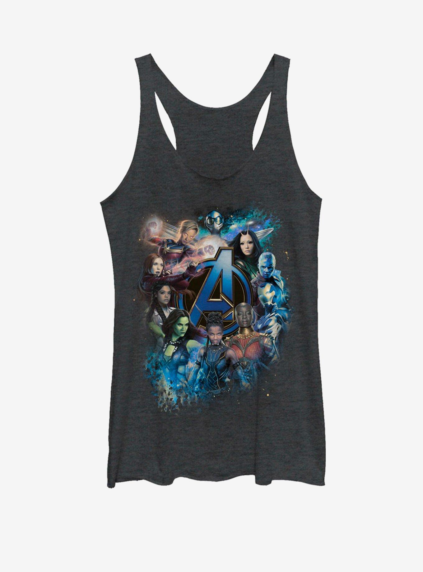 Marvel Avengers: Endgame Women Power Girls Tank, BLK HTR, hi-res