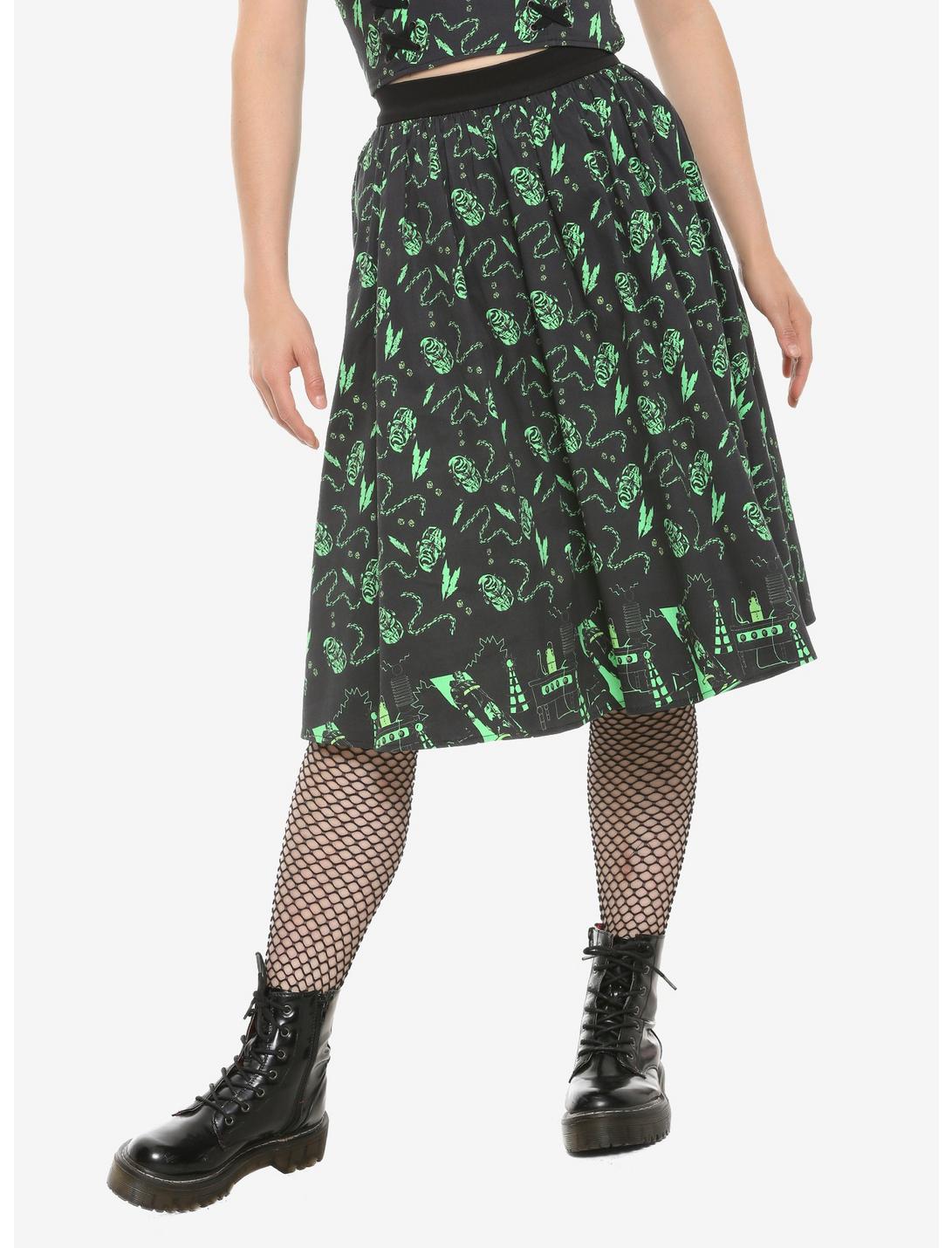 Universal Monsters Frankenstein Swing Skirt, BLACK, hi-res