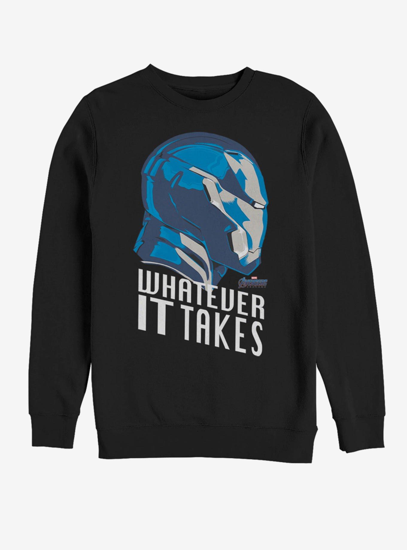 Marvel Avengers: Endgame Iron Man Calls Sweatshirt, BLACK, hi-res