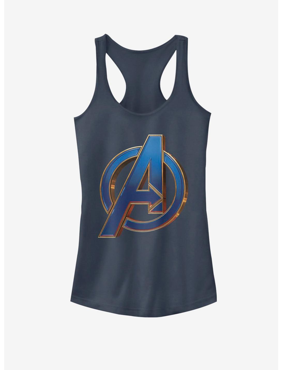 Marvel Avengers: Endgame Blue Logo Girls Tank, INDIGO, hi-res