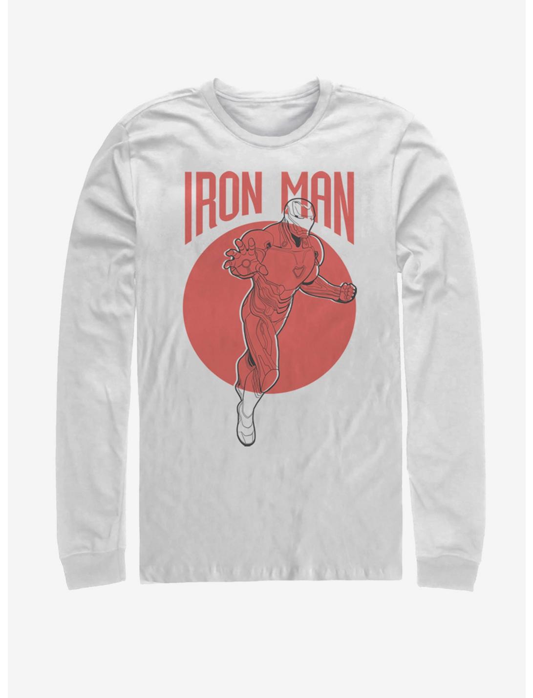 Marvel Avengers: Endgame Iron Man Simplicity Long-Sleeve T-Shirt, WHITE, hi-res
