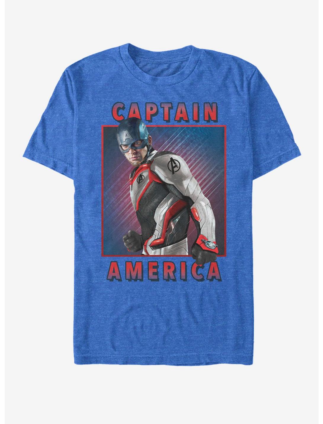Marvel Avengers: Endgame Captain America Armor Solo Box T-Shirt, ROY HTR, hi-res