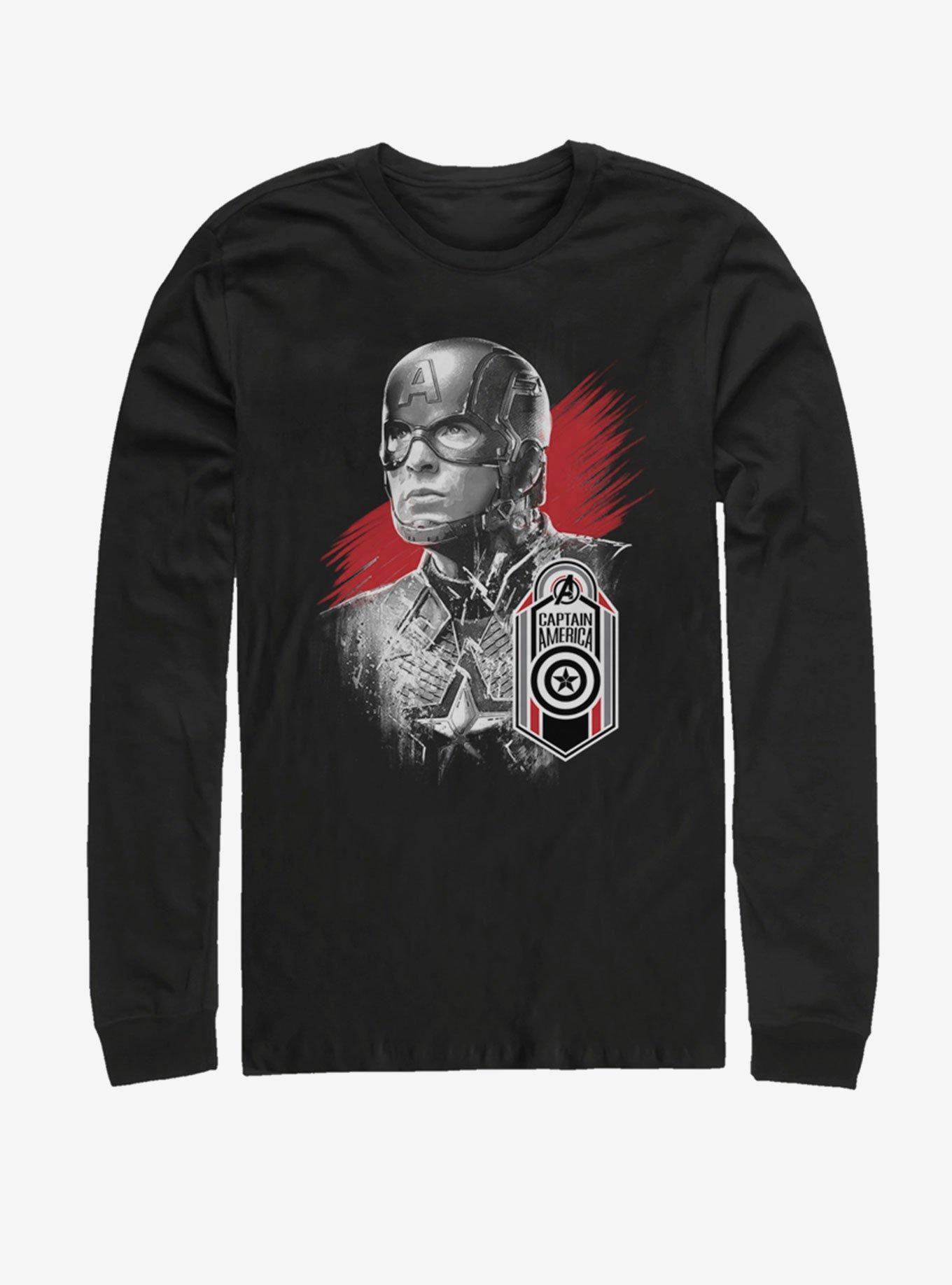 Marvel Avengers: Endgame Captain America Tag Long-Sleeve T-Shirt, , hi-res