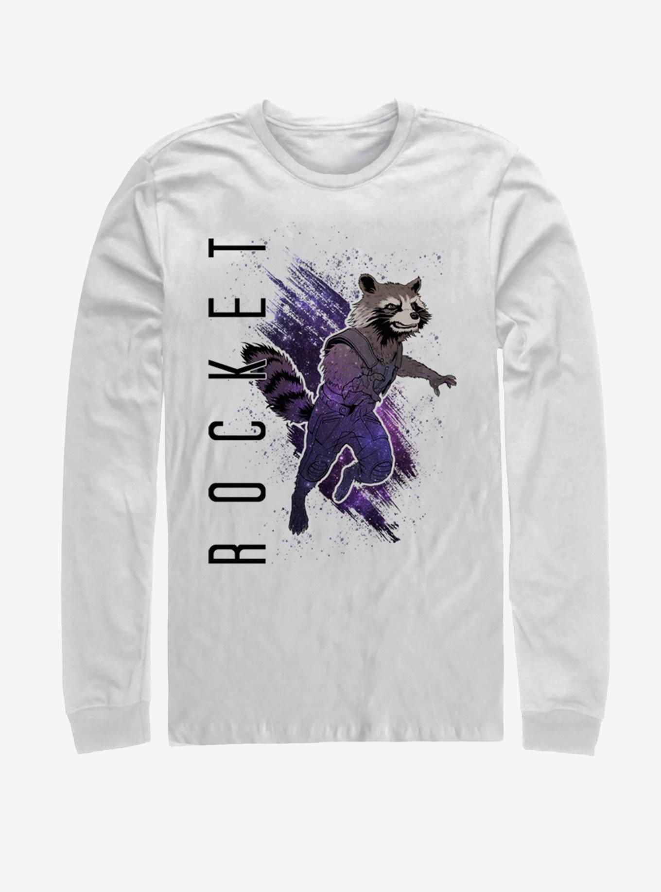 Marvel Avengers: Endgame Rocket Painted Long-Sleeve T-Shirt