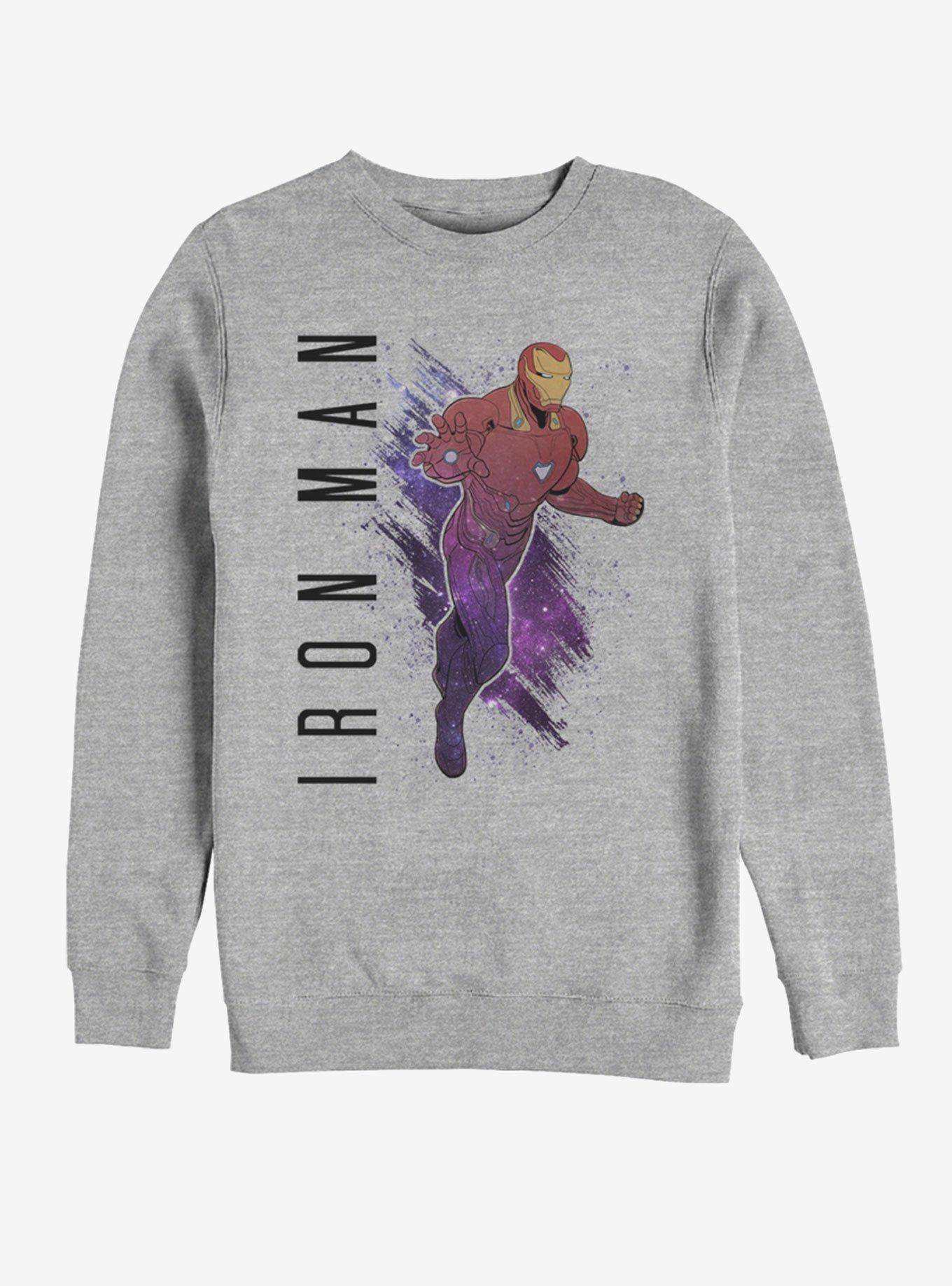 Marvel Avengers: Endgame Iron Man Painted Sweatshirt, ATH HTR, hi-res