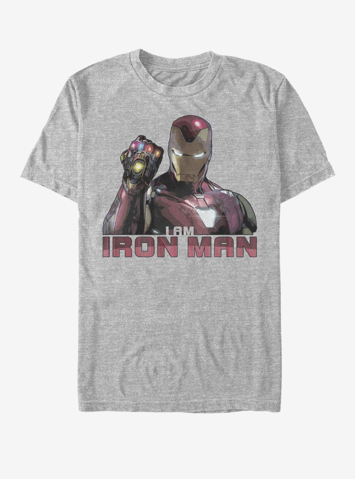 Marvel Avengers: Endgame Iron Man Stones T-Shirt - GREY | Hot Topic