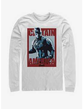 Marvel Avengers: Endgame Captain America Poster Long-Sleeve T-Shirt, , hi-res
