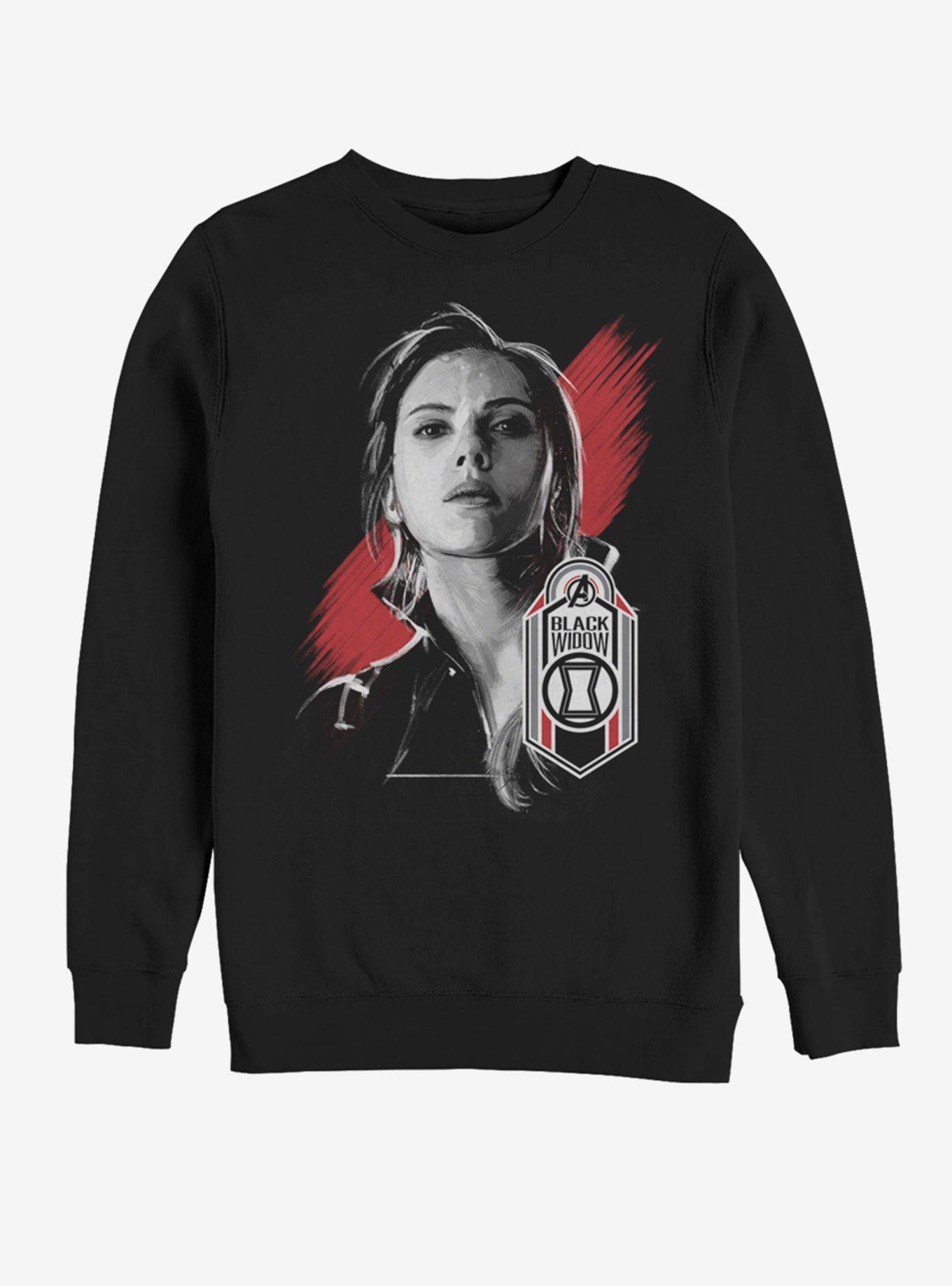 Marvel Avengers: Endgame Black Widow Tag Sweatshirt, BLACK, hi-res