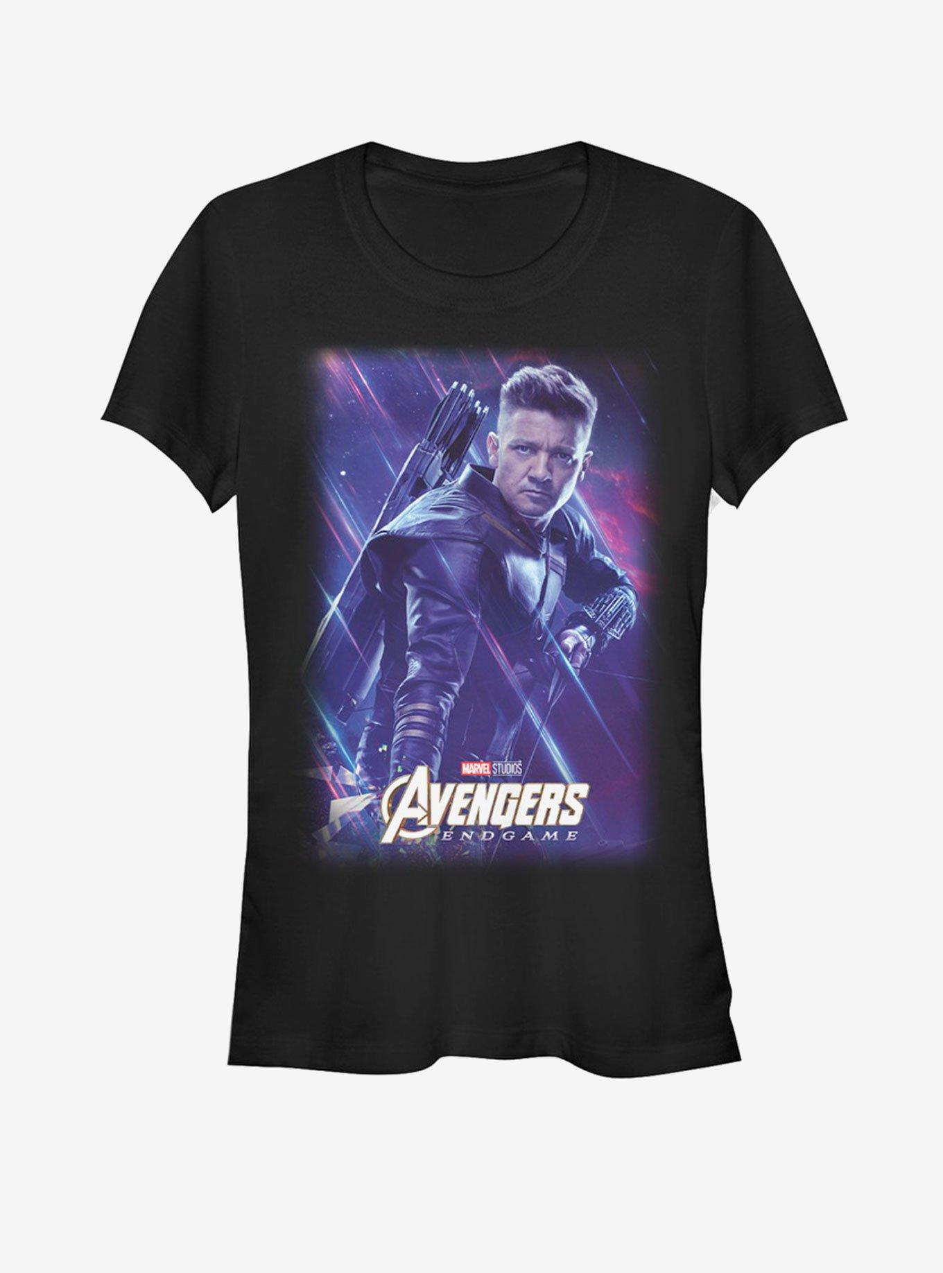 Marvel Avengers: Endgame Space Hawkeye Girls T-Shirt - BLACK | Hot Topic