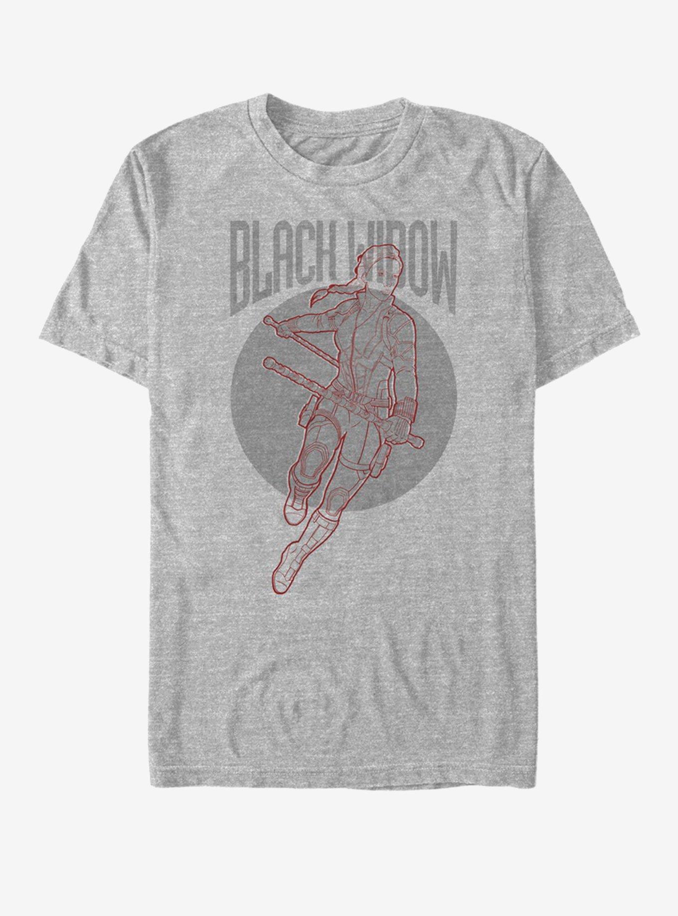 Marvel Avengers: Endgame Black Widow Simplicity T-Shirt, ATH HTR, hi-res