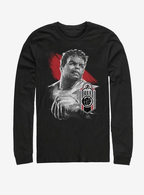 Marvel Avengers: Endgame Hulk Tag Long-Sleeve T-Shirt - BLACK | Hot Topic
