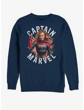 Marvel Avengers: Endgame Captain Marvel Burst Sweatshirt, , hi-res