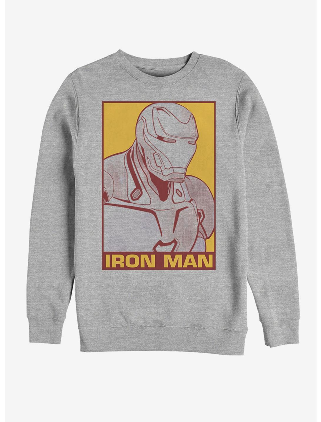 Marvel Avengers: Endgame Pop Iron Man Sweatshirt, ATH HTR, hi-res