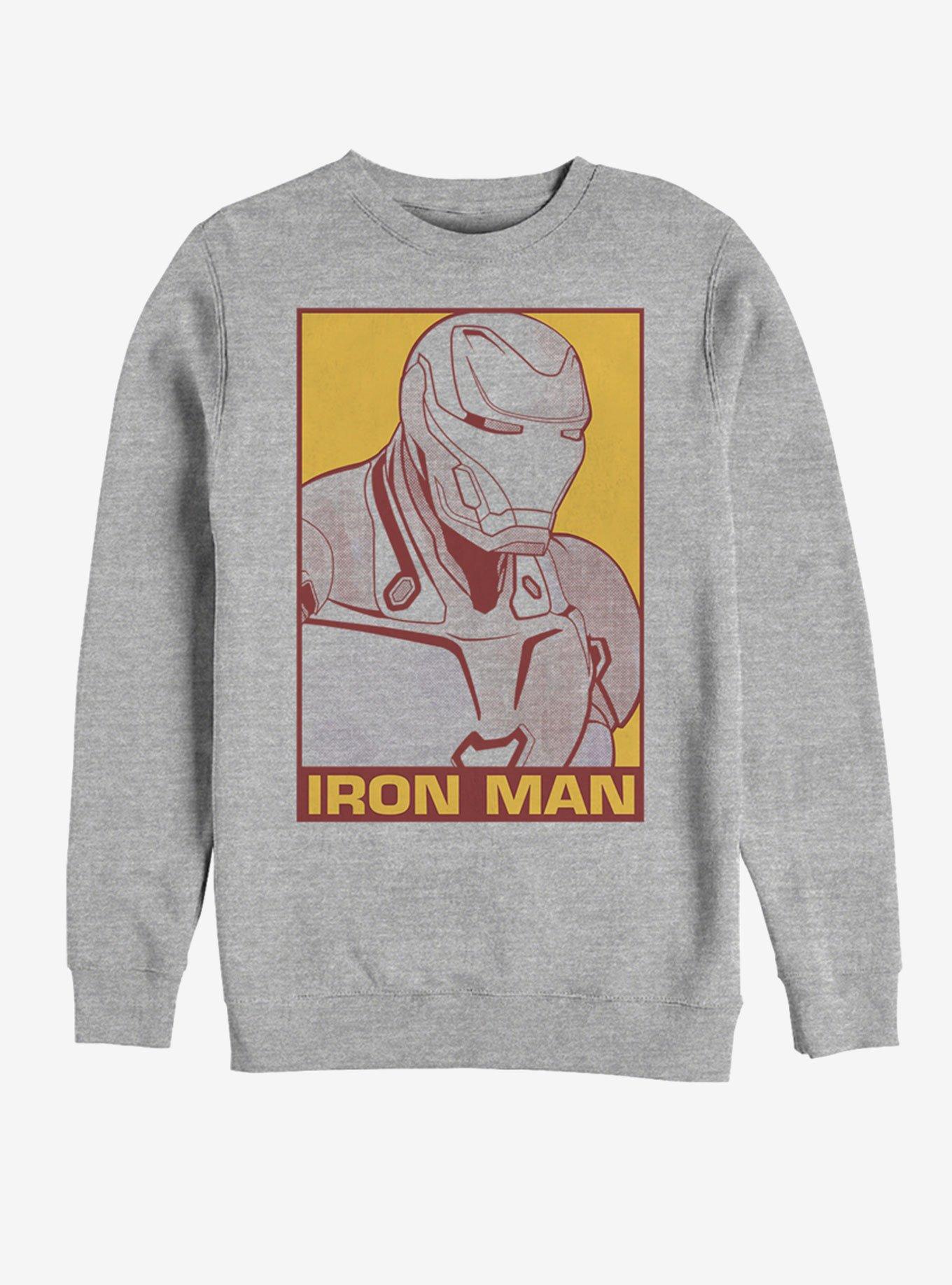 Marvel Avengers: Endgame Pop Iron Man Sweatshirt, ATH HTR, hi-res