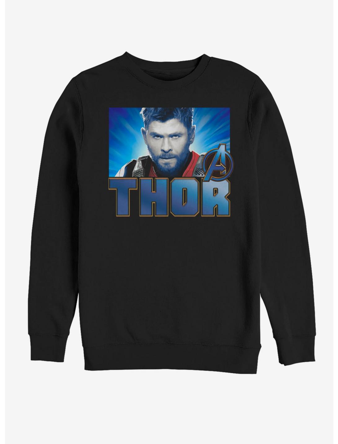 Marvel Avengers: Endgame Thor Gaze Sweatshirt, BLACK, hi-res