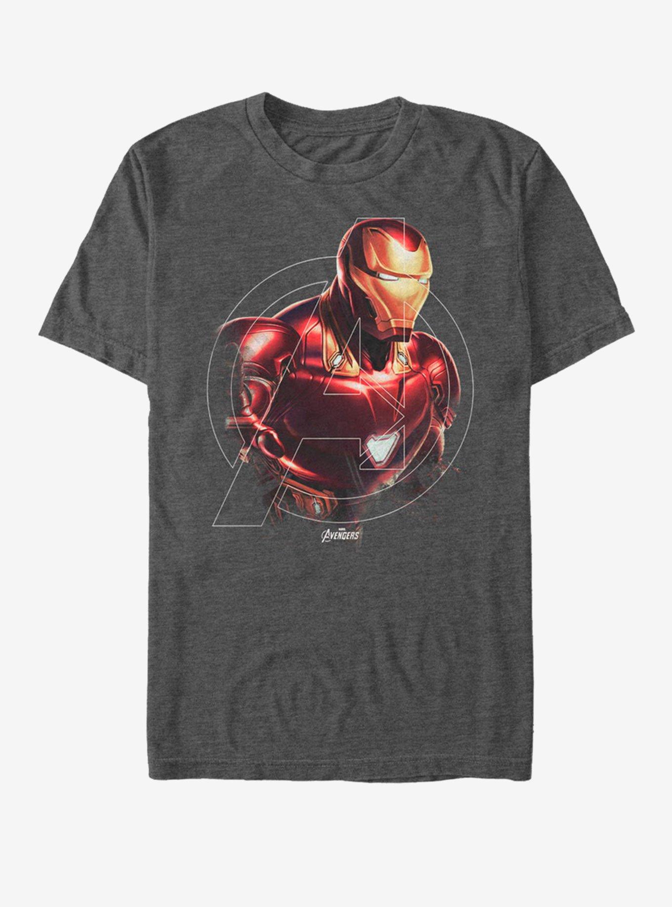 Marvel Avengers: Endgame Iron Man Hero T-Shirt - GREY | Hot Topic