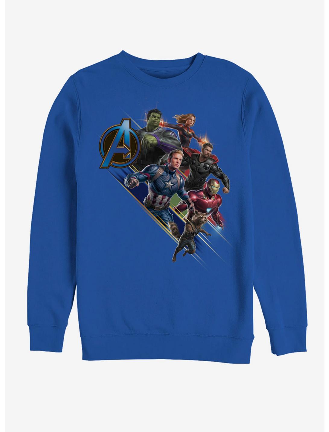 Marvel Avengers: Endgame Angled Shot Sweatshirt, ROYAL, hi-res
