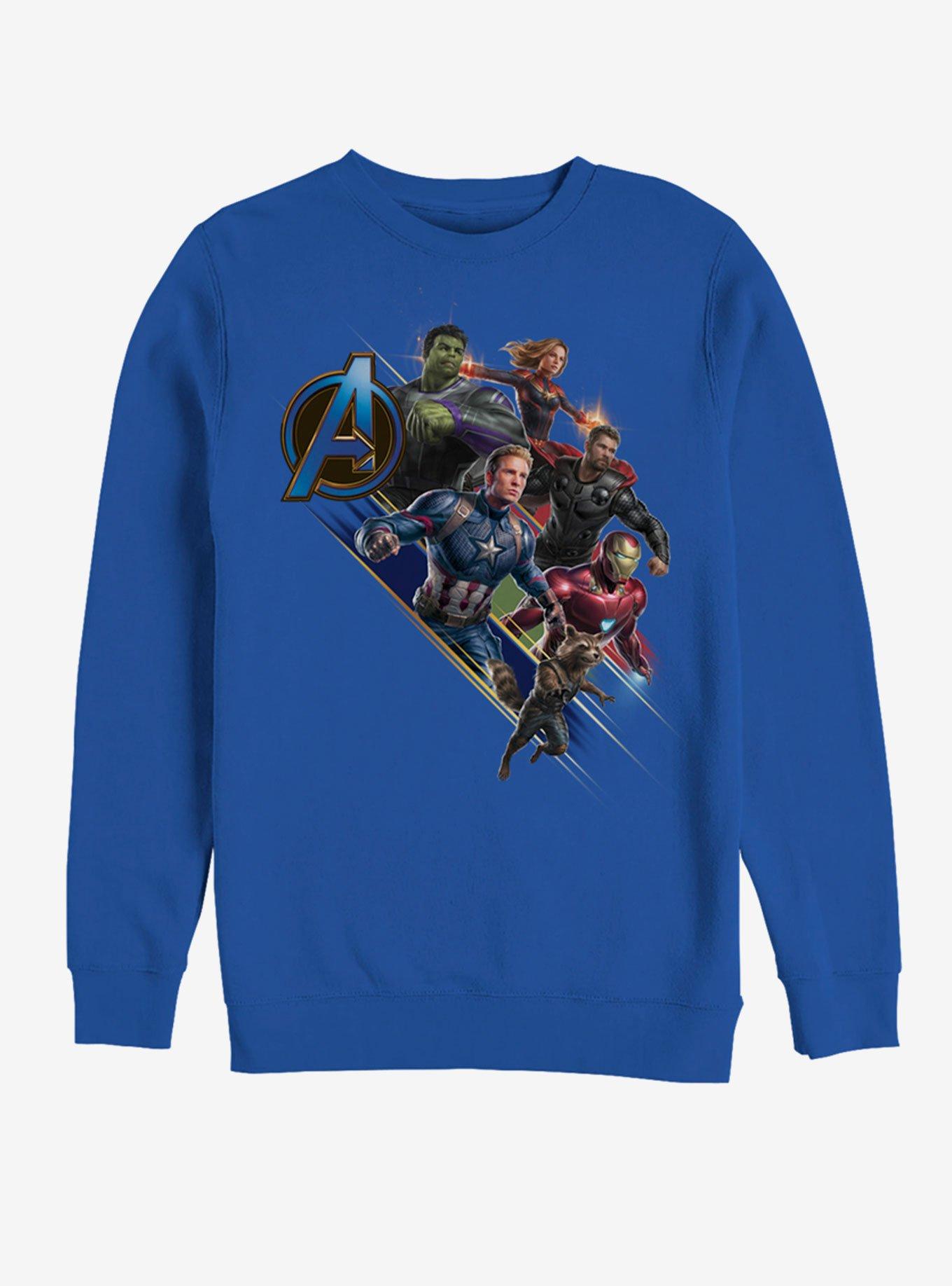 Marvel Avengers: Endgame Angled Shot Sweatshirt, ROYAL, hi-res