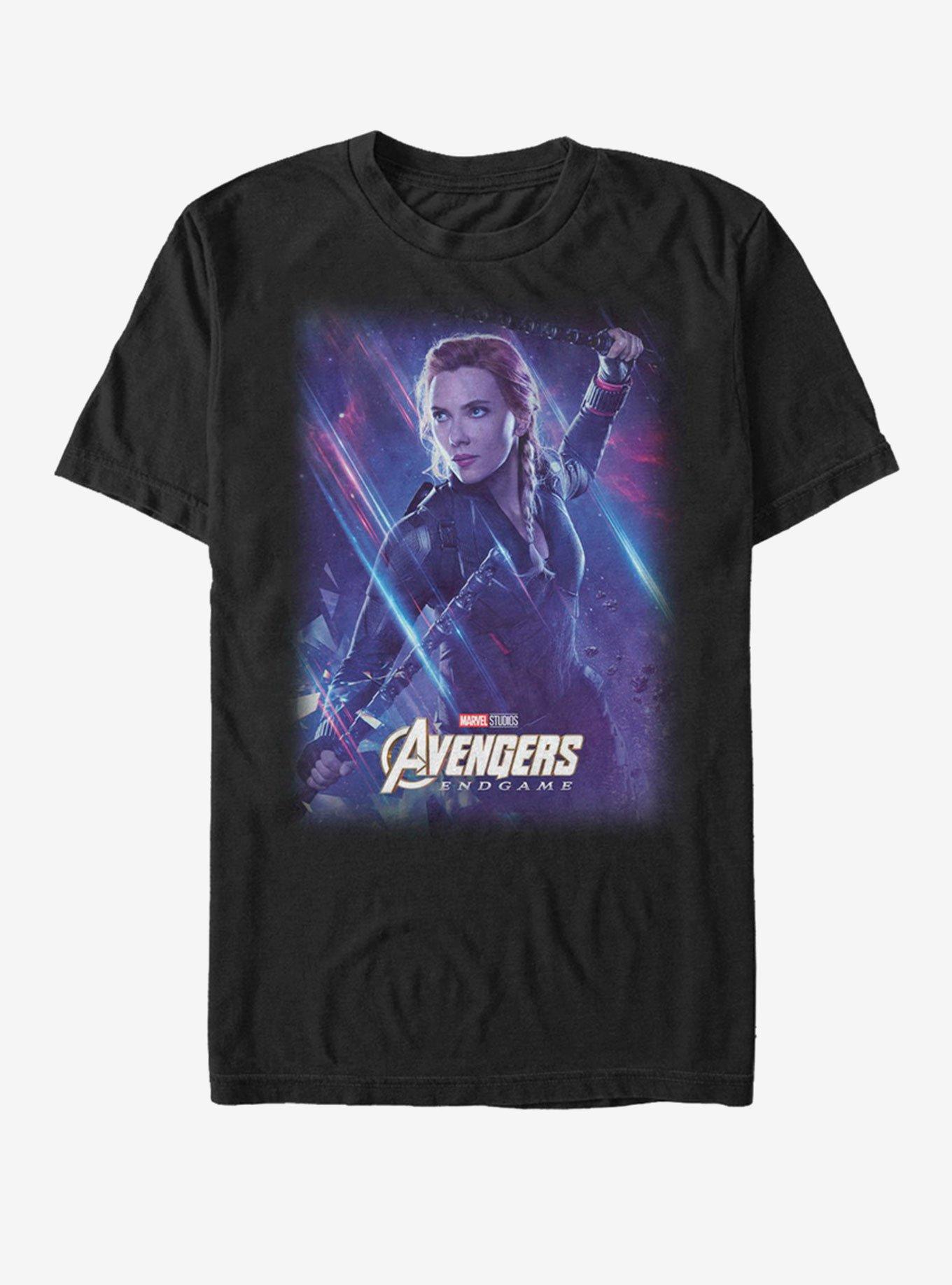 Marvel Avengers: Endgame Space Black Widow T-Shirt, BLACK, hi-res