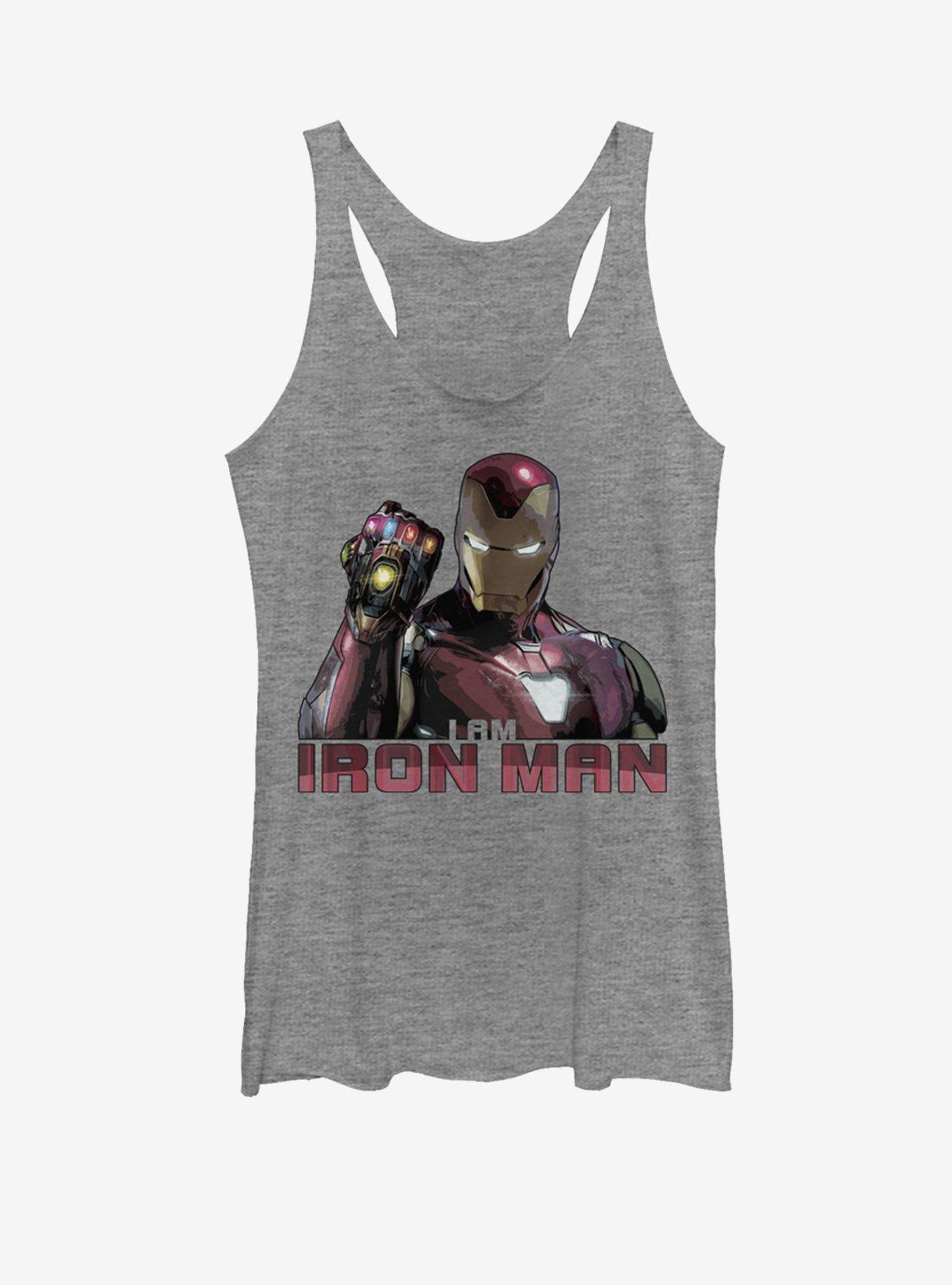 Marvel Avengers: Endgame Iron Man Stones Girls Tank, GRAY HTR, hi-res