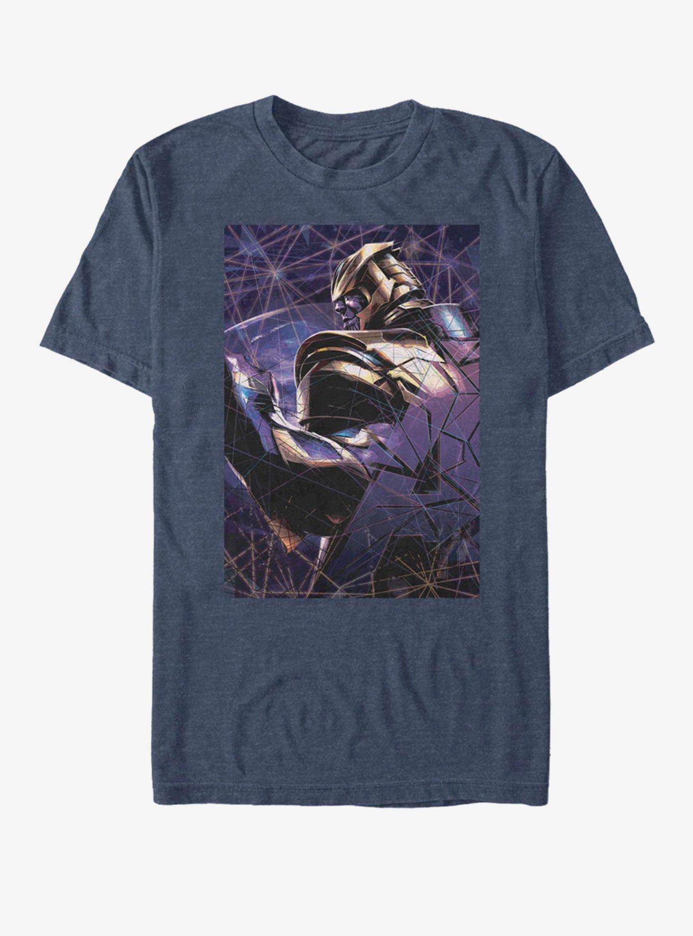 Marvel Avengers: Endgame Thanos Breaks T-Shirt, NAVY HTR, hi-res