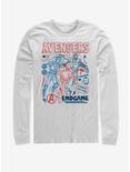 Marvel Avengers: Endgame Earths Mightiest Doodles Long-Sleeve T-Shirt, WHITE, hi-res
