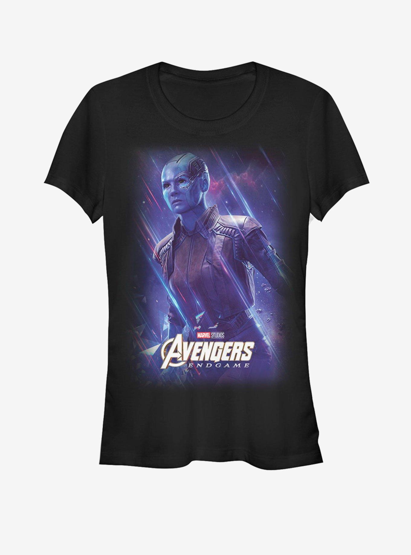 Marvel Avengers: Endgame Space Nebula Girls T-Shirt, BLACK, hi-res