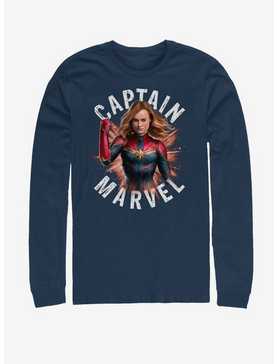 Marvel Avengers: Endgame Captain Marvel Burst Long-Sleeve T-Shirt, , hi-res