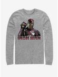 Marvel Avengers: Endgame Iron Man Stones Long-Sleeve T-Shirt, ATH HTR, hi-res