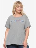 Disney Lilo & Stitch Emotion Faces Girls T-Shirt Plus Size, MULTI, hi-res