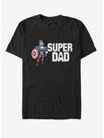 Marvel Captain America Super Dad T-Shirt, BLACK, hi-res