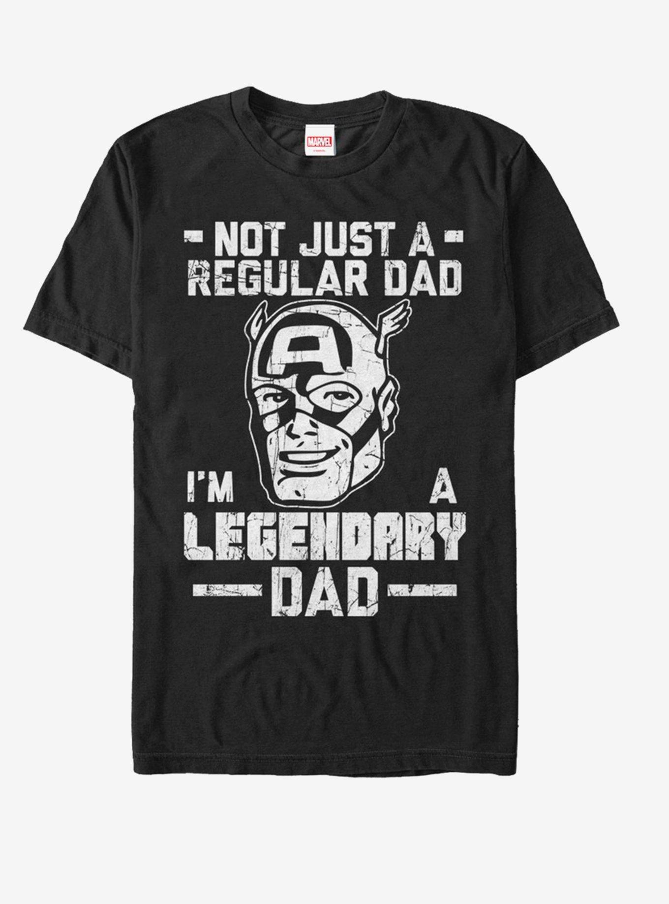 Marvel Captain America Legendary Dad Man T-Shirt, , hi-res