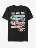 Marvel Avengers Dad T-Shirt, BLACK, hi-res