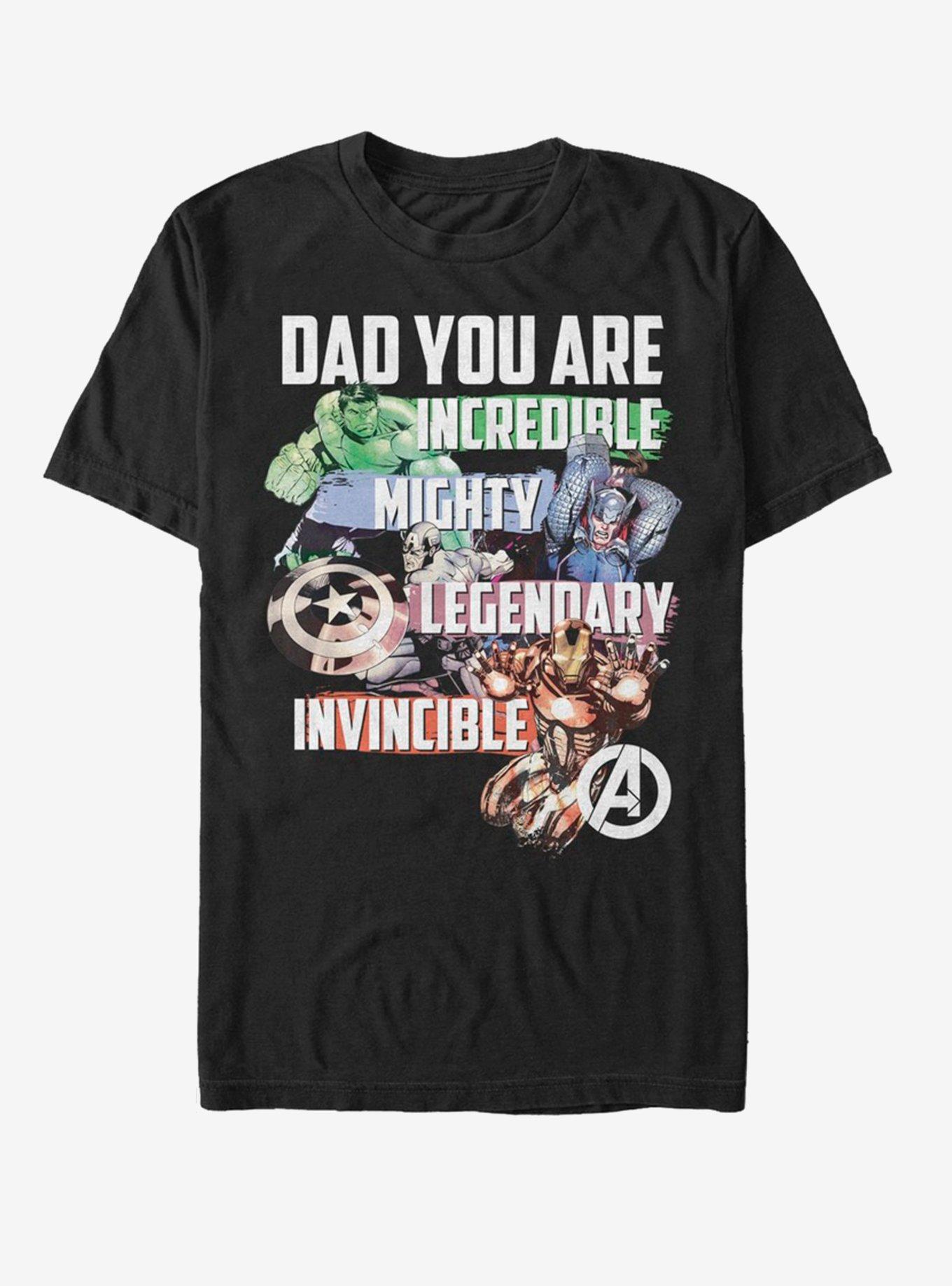 Marvel Avengers Dad T-Shirt, , hi-res