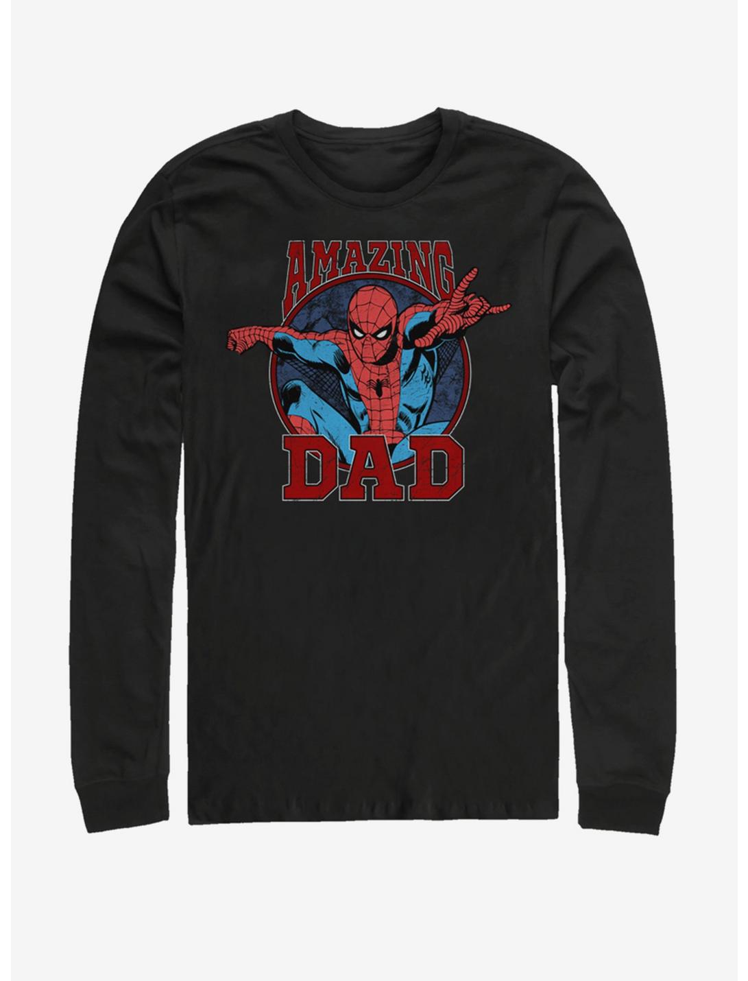 Marvel Spider-Man Amazing Dad Long-Sleeve T-Shirt, BLACK, hi-res