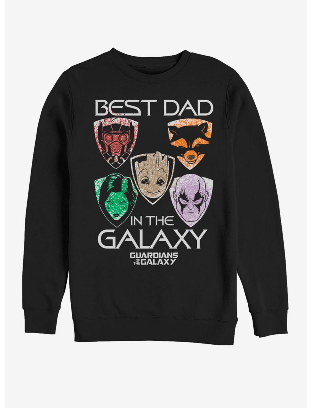 Marvel Guardians of the Galaxy Best Galaxy Dad Sweatshirt, BLACK, hi-res