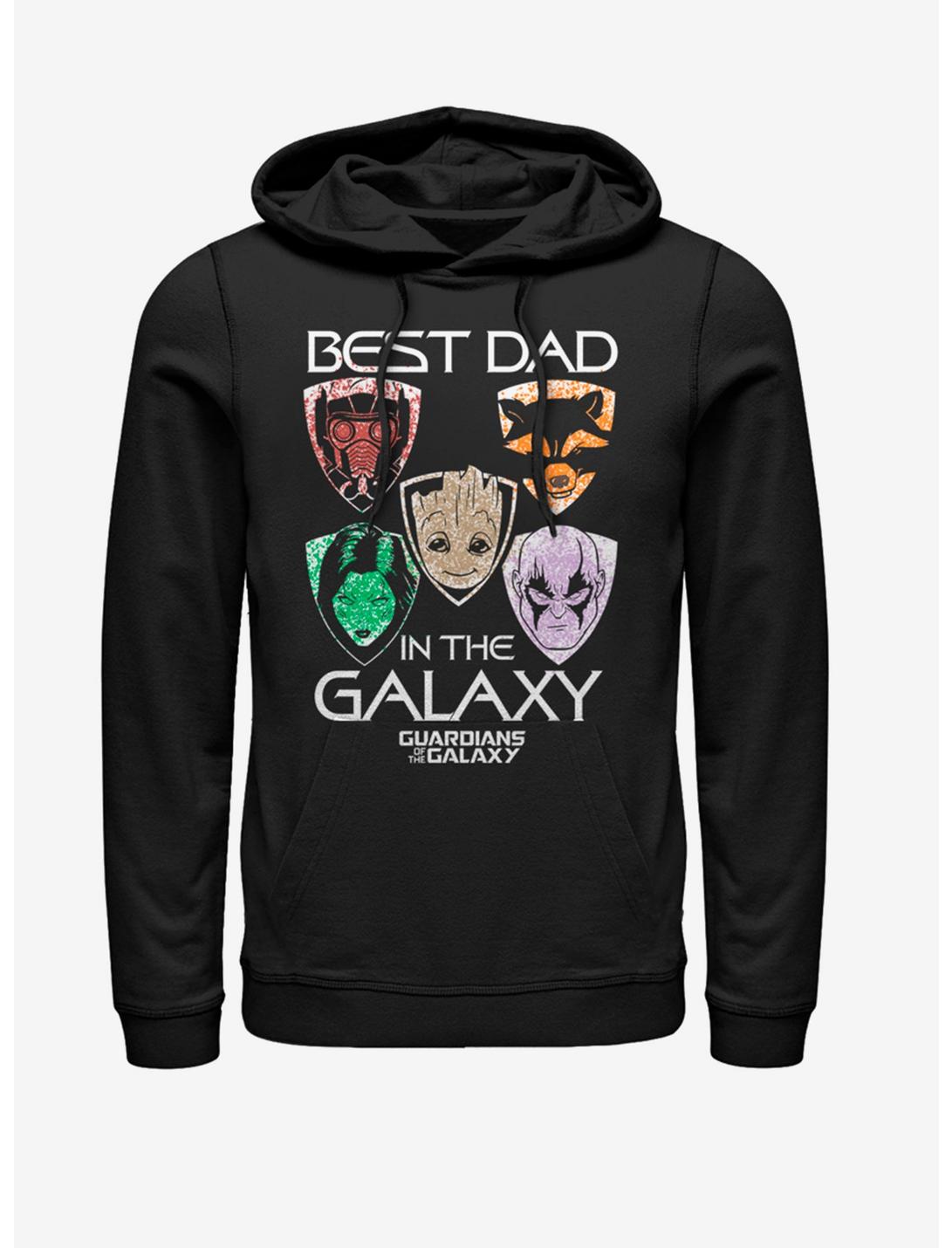 Marvel Guardians of the Galaxy Best Galaxy Dad Hoodie, BLACK, hi-res